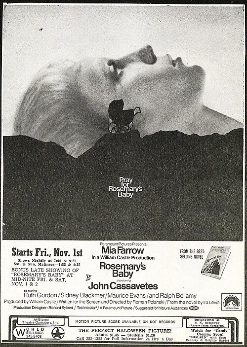 Rosemary’s Baby – Roman Polanski, 1968